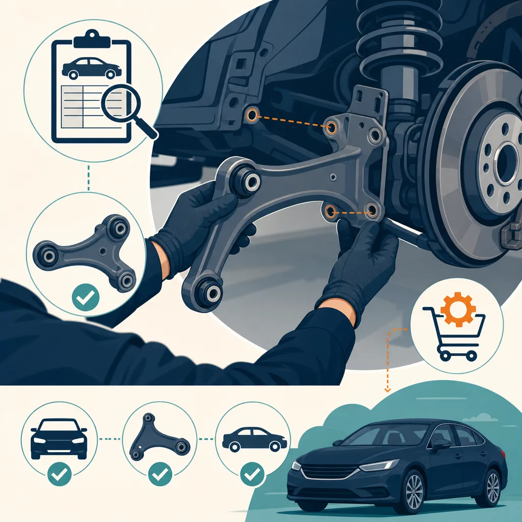 Mechaniker vergleicht vor dem Kauf die Nummer eines gebrauchten Autoteils mit den Fahrzeugdaten